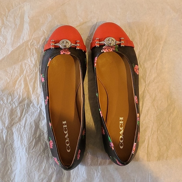 NWB Coach Leila Posey Ballet Flats Sz. 7 - Picture 1 of 5